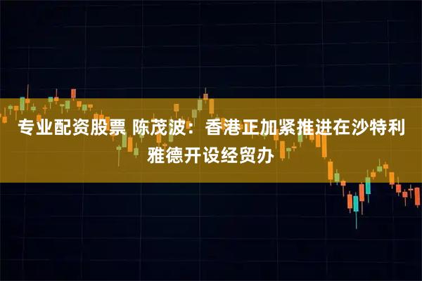 专业配资股票 陈茂波：香港正加紧推进在沙特利雅德开设经贸办